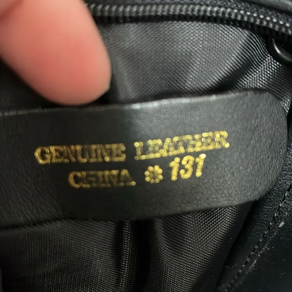 Men's Black Leather Bag